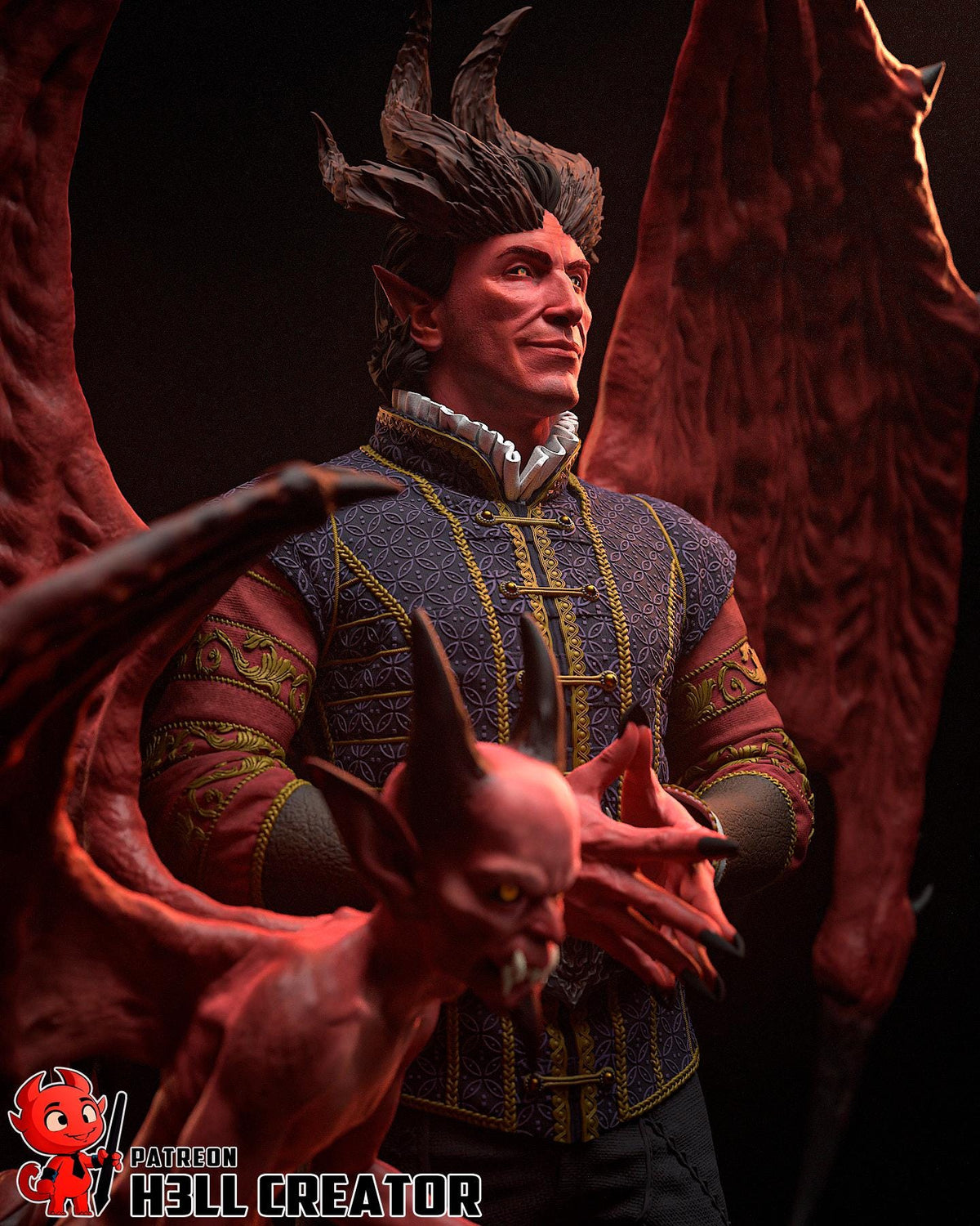 Raphael Figure - Baldur's Gate 3 - resin miniature view 6