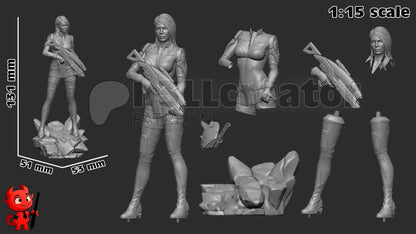 Ashley Williams Figure - Mass Effect - resin miniature view 5