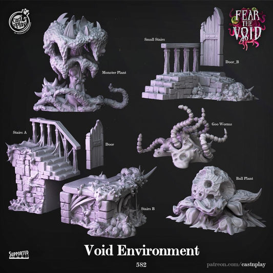 Fear the Void Void Dungeon Terrain Set - resin tabletop miniature front view