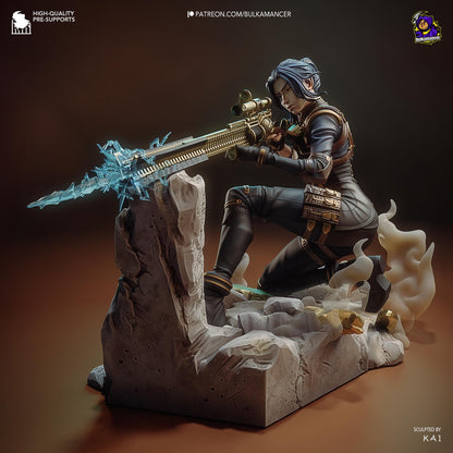 Caitlyn Figure - Arcane - resin miniature view 5