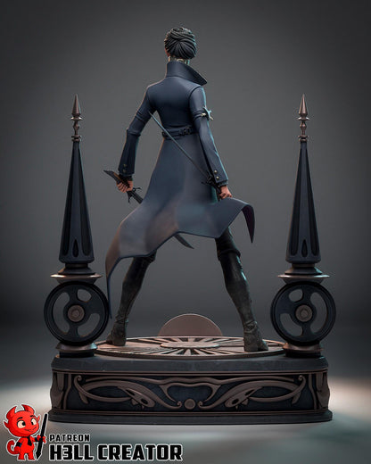 Emily Dishonored 2 Figure - 3D printed miniature detail view