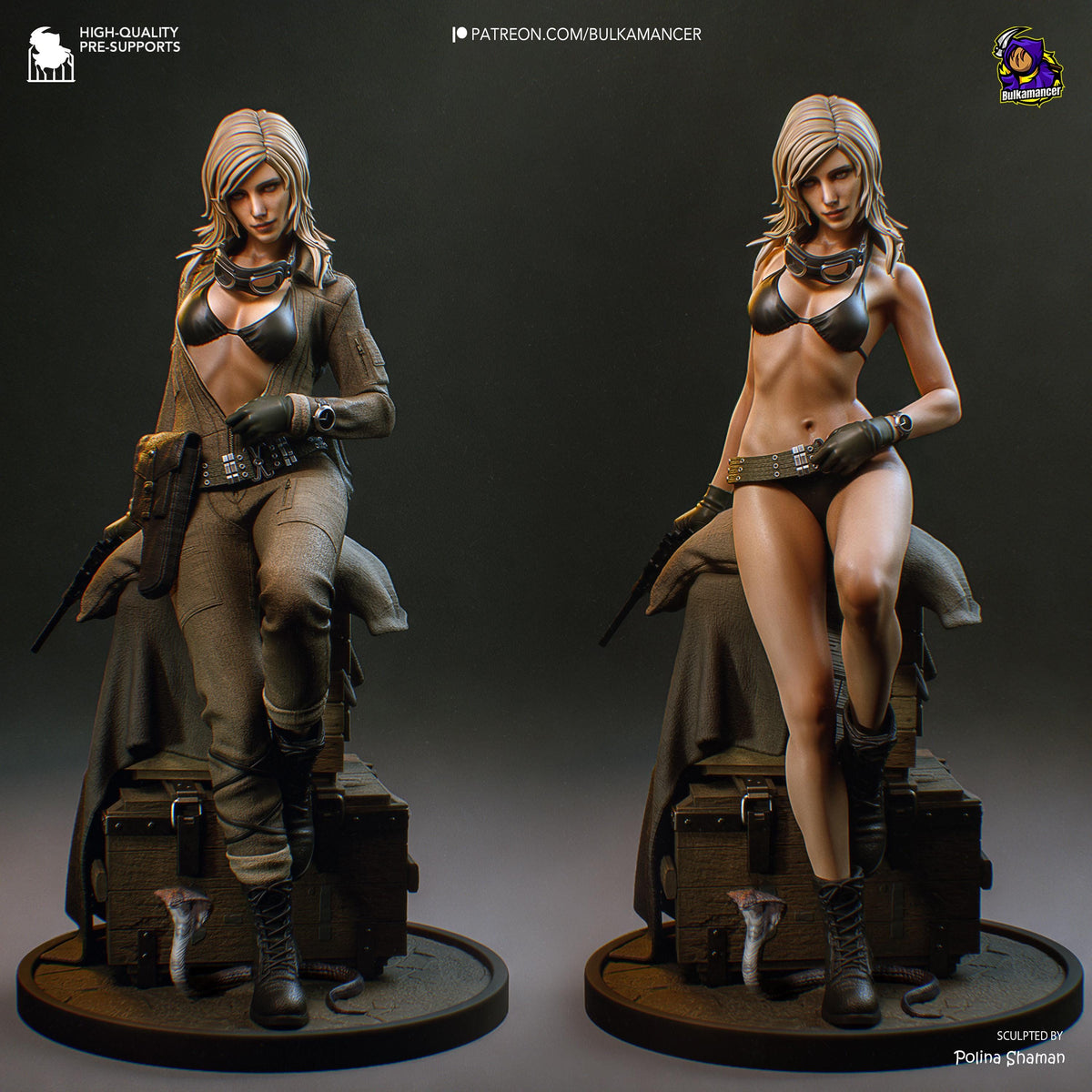 EVA Metal Gear Solid Delta Snake Eater Figure - paintable tabletop miniature product view