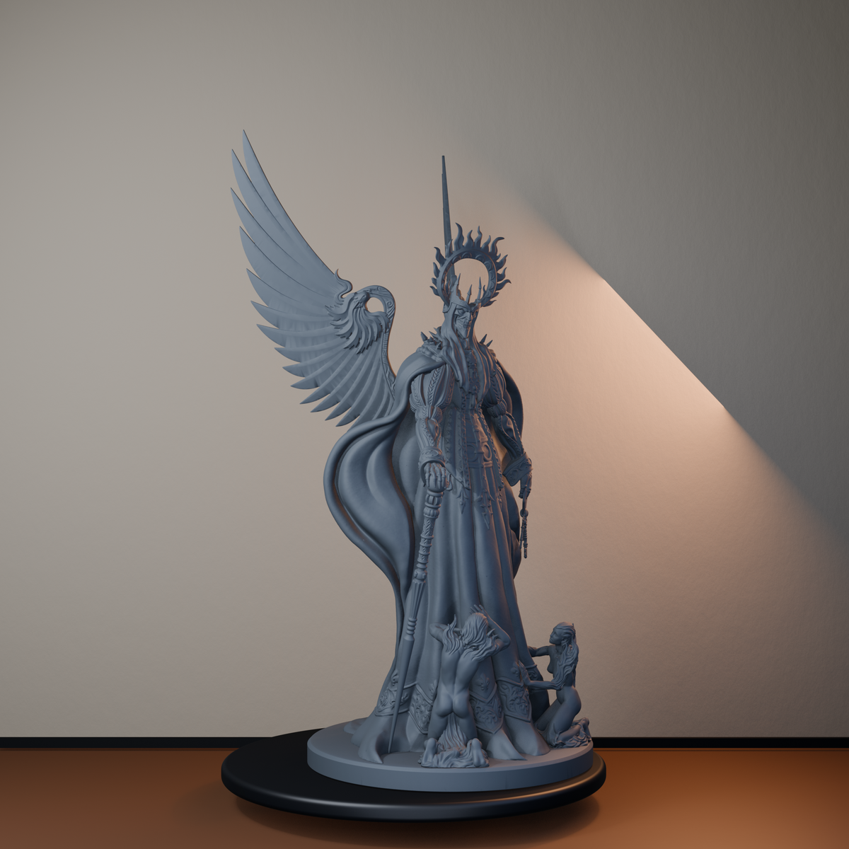 The Baron Fantasy Miniatures - The Sorrow Baron - front right three-quarter view