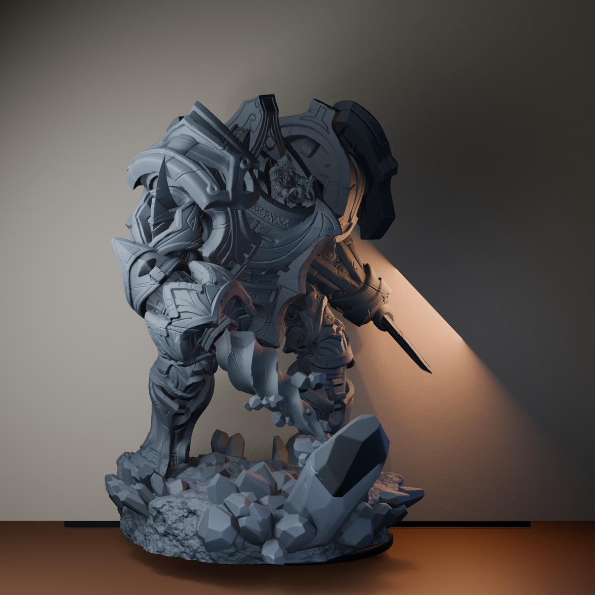 Monometronaut Dwarf Miniatures - Monometronaut - front right three-quarter view