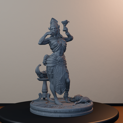Daughters Of Sekhmet Egyptian Fantasy Miniatures - Daughters of Sekhmet Pose 02 - front right three-quarter view