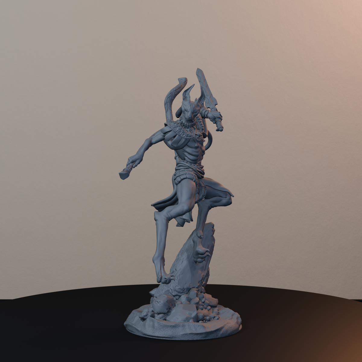 Mau Egyptian Fantasy Miniatures - Mau Pose 03 - hero view