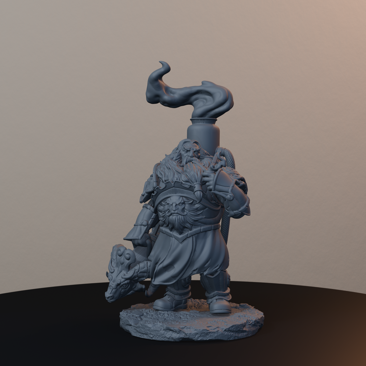Steelbreaker Firespitters Dwarf Miniatures - Steelbreaker Firespitter Pose 03 - hero view