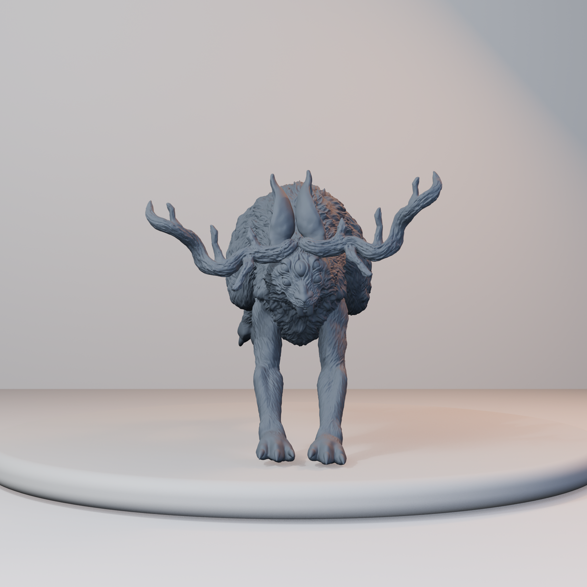 Jackalopes Fantasy Miniatures - Jackalope Pose 04 - hero view