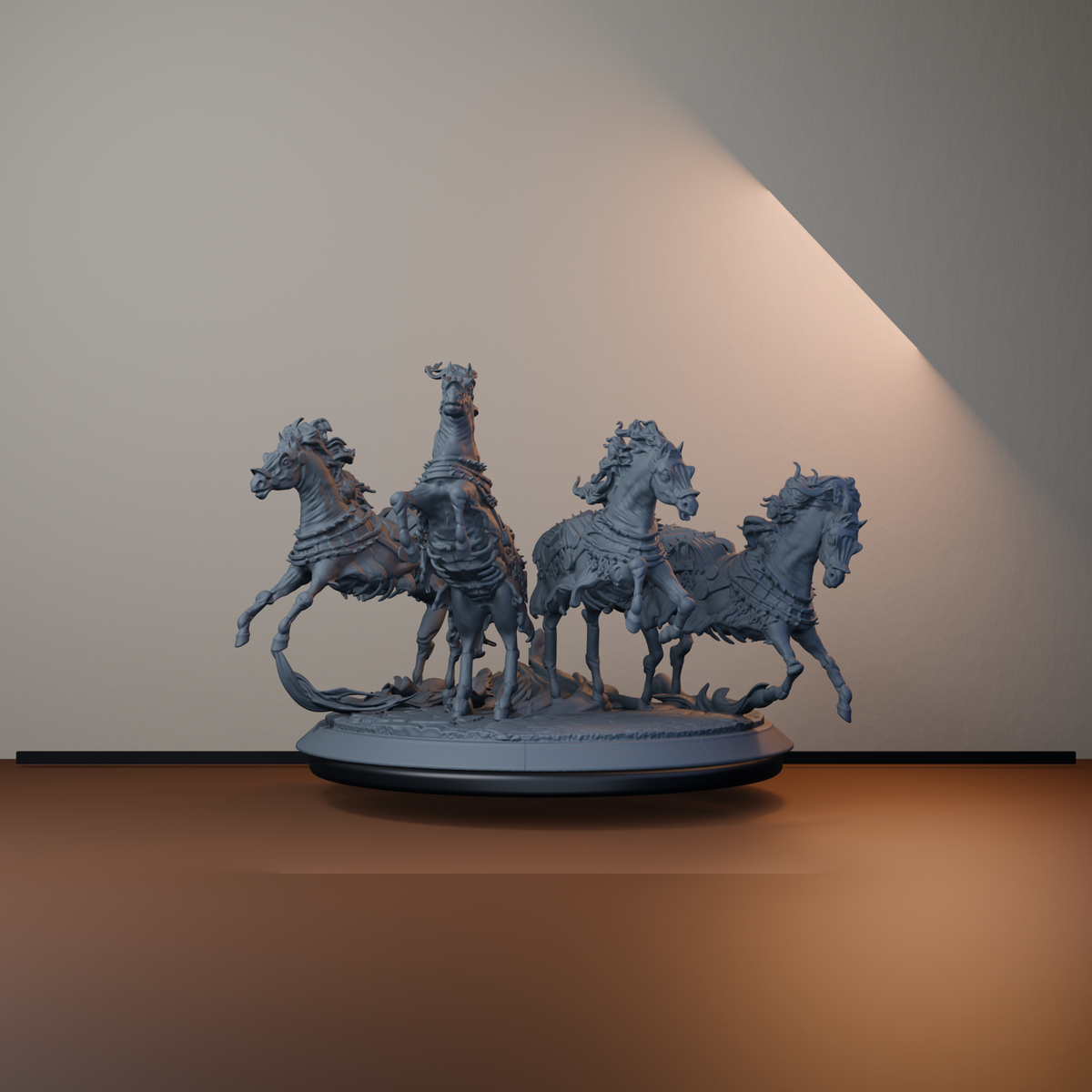 Baron's Horses Fantasy Miniatures - Baron's Horses 01-04 - hero view