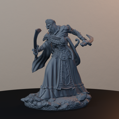 Sandmancer Aristocrats Egyptian Fantasy Miniatures - Sandmancer Aristocrat Pose 04 - hero view