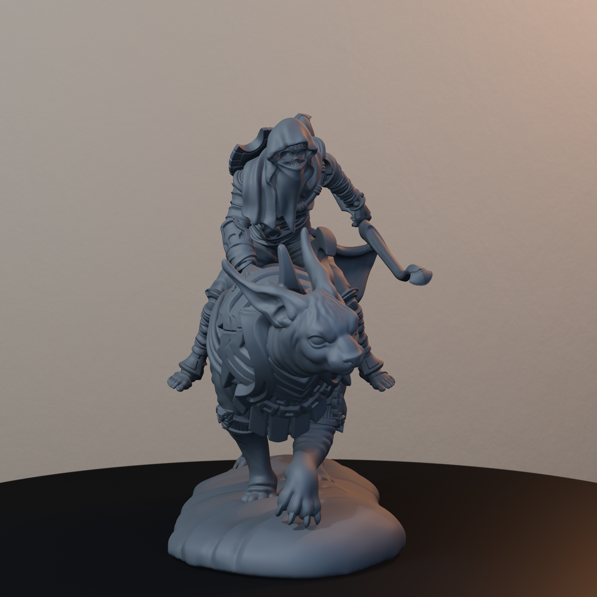 Salahari Riders Egyptian Fantasy Miniatures - Salahari Rider Pose 04 - hero view