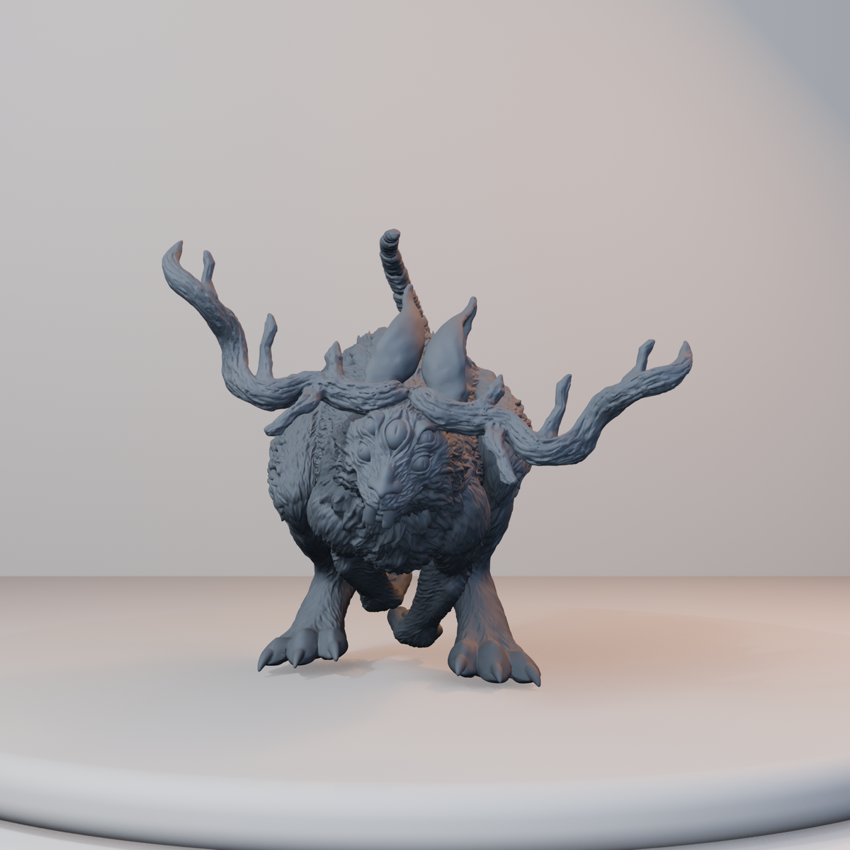 Jackalopes Fantasy Miniatures - Jackalope Pose 02 - hero view