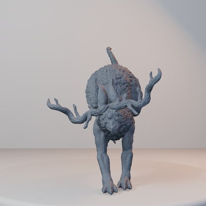Jackalopes Fantasy Miniatures - Jackalope Pose 03 - hero view