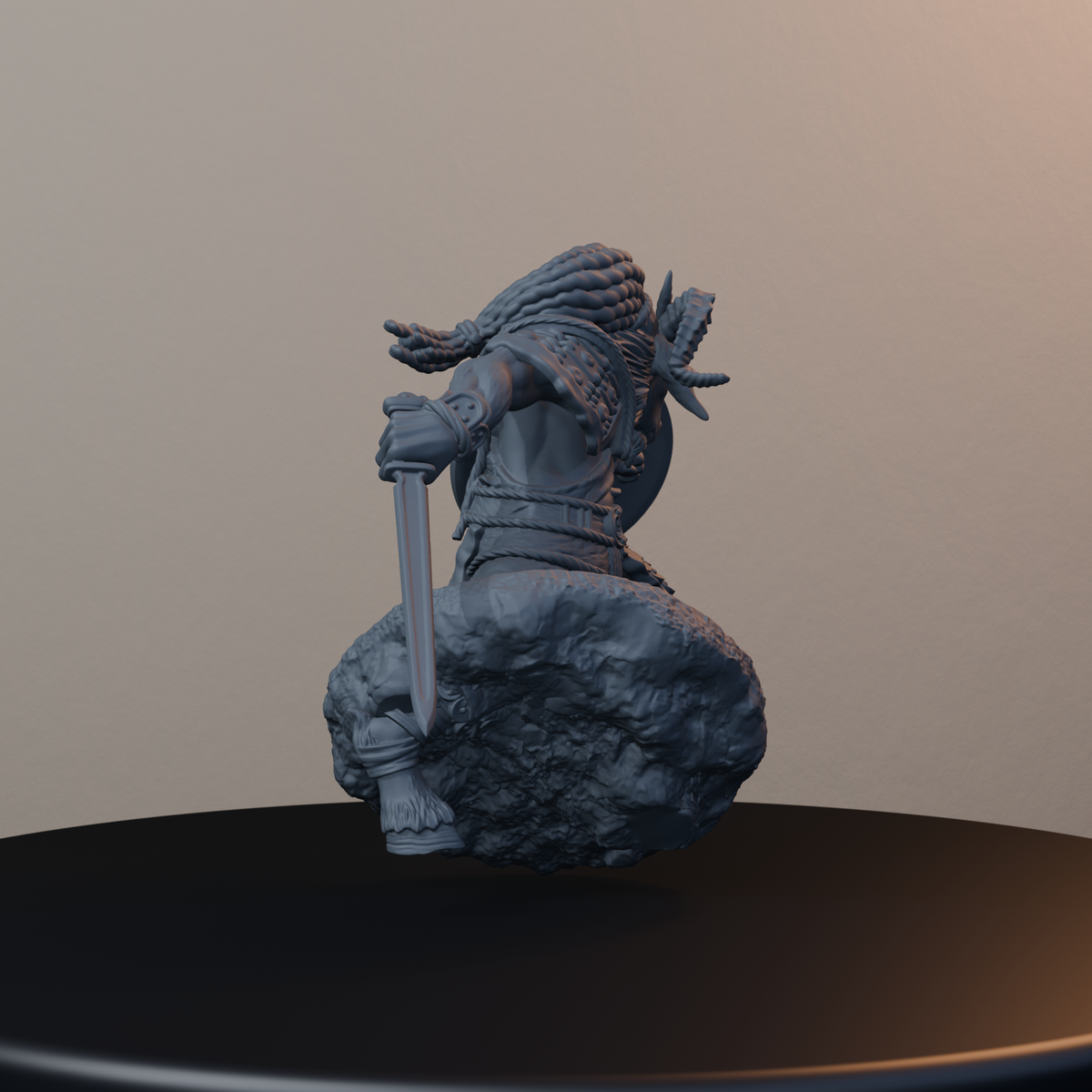 Goatmen Fantasy Miniatures - Goatman Pose 03 - hero view