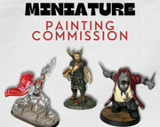 Miniature Painting Commission - resin tabletop miniature front view