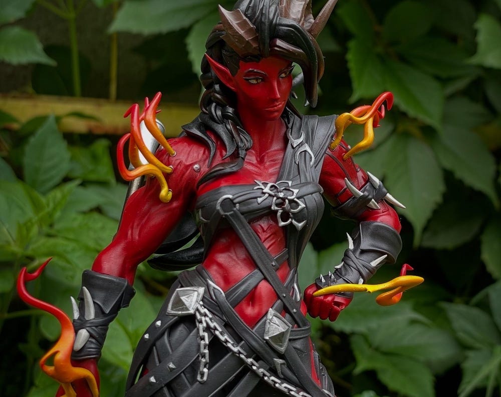 Karlach Figure - Baldur’s Gate 3 - resin tabletop miniature front view