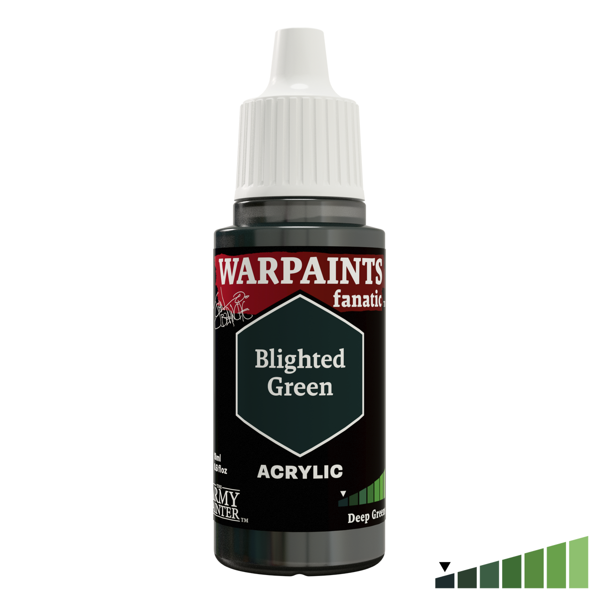 The Army Painter John Blanche Blighted Green acrylic paint, single 18 ml bottle