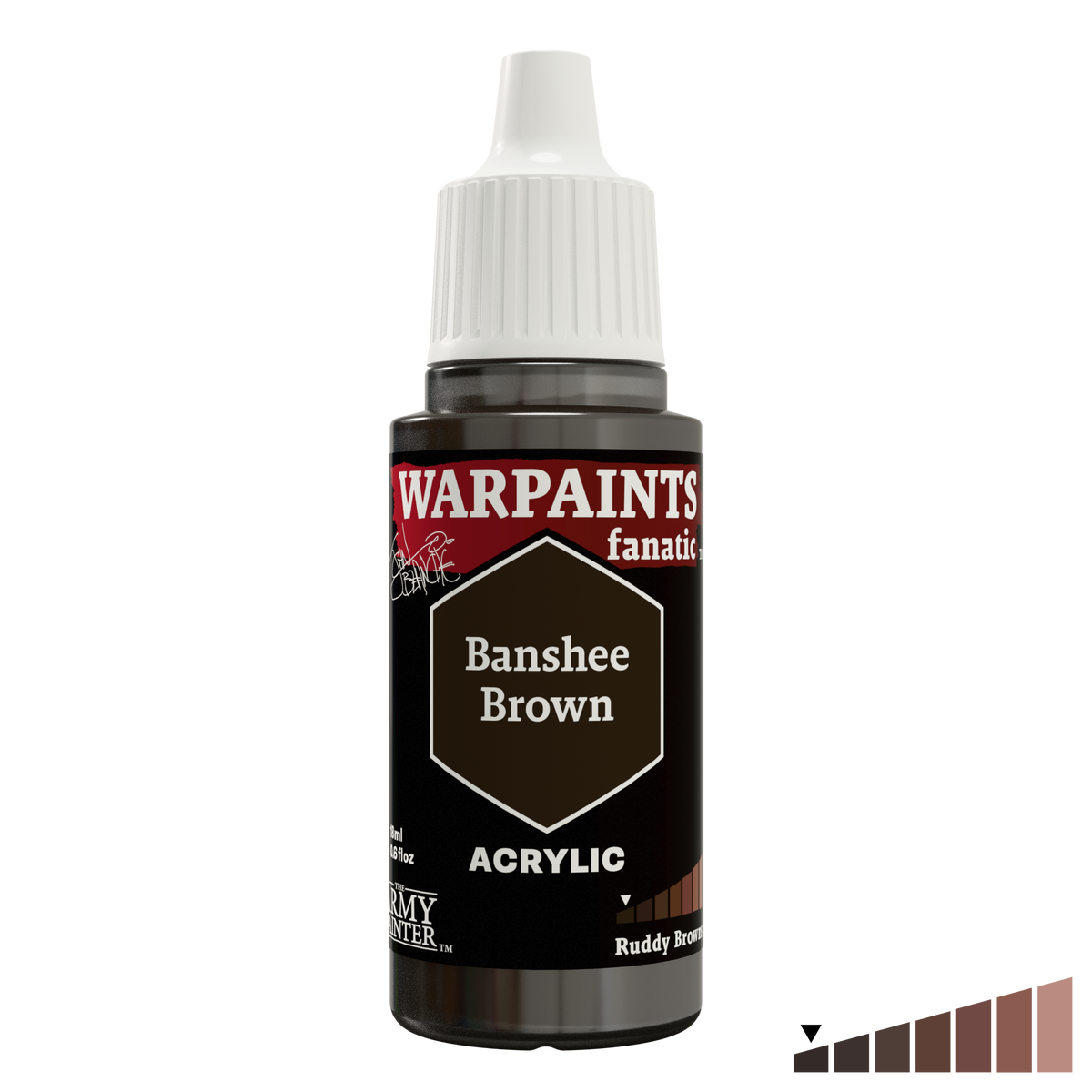 The Army Painter John Blanche Banshee Brown acrylic paint, single 18 ml bottle