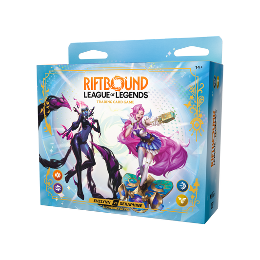 Riftbound Radiance Evelynn vs Seraphine Showdown retail box, English