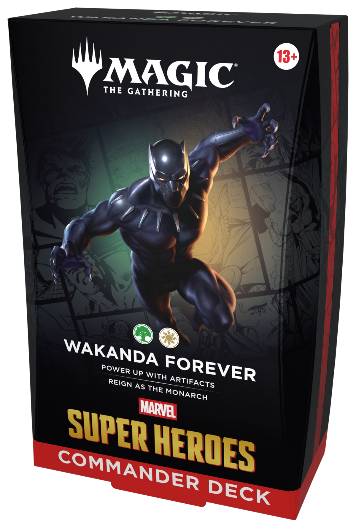Magic The Gathering Marvel Super Heroes Wakanda Forever, English Commander Deck retail box
