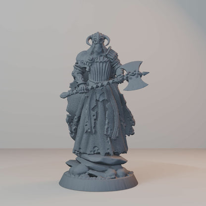Baron's Soldiers Fantasy Miniatures - Wraith_Axe_Posed (repaired) - turntable view