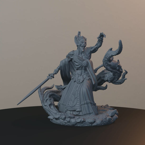 Sandmancer Aristocrats Egyptian Fantasy Miniatures - Sandmancer Aristocrat Pose 01 - turntable view