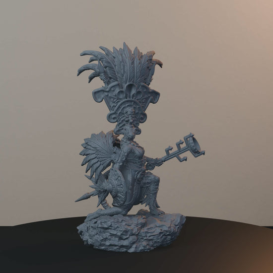 Agama Sundancers Fantasy Miniatures - Agama Sundancer Pose 01 - turntable view