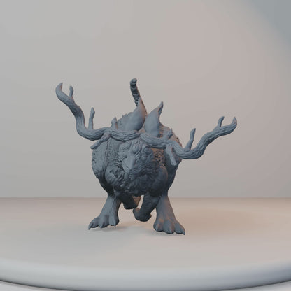 Jackalopes Fantasy Miniatures - Jackalope Pose 02 - turntable view