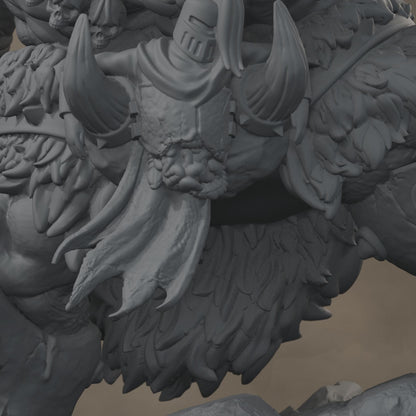 Ard One Stompa Pose 03 Gore: digital render, cinematic rise and pullback, 17 seconds at 30 fps