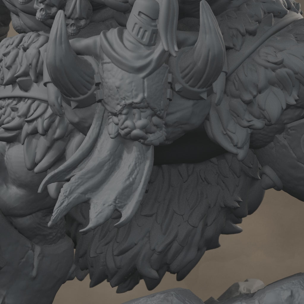 Ard One Stompa Pose 03 Gore: digital render, cinematic rise and pullback, 17 seconds at 30 fps