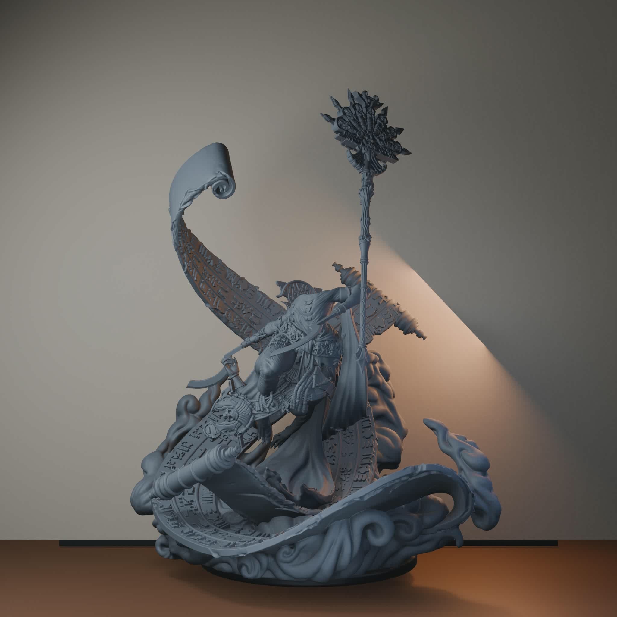 Sekhmet Egyptian Fantasy Miniatures - Sekhmet - turntable view