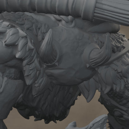 Ard One Stompa Pose 02 Nogore: digital render, cinematic rise and pullback, 17 seconds at 30 fps