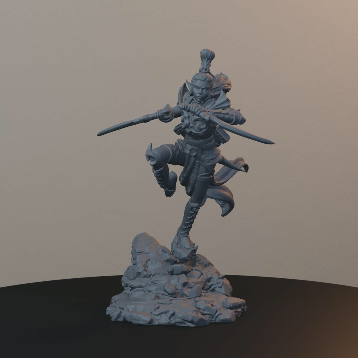 Yirda The silencer Orc Miniatures - Yirda - The Silencer - turntable view