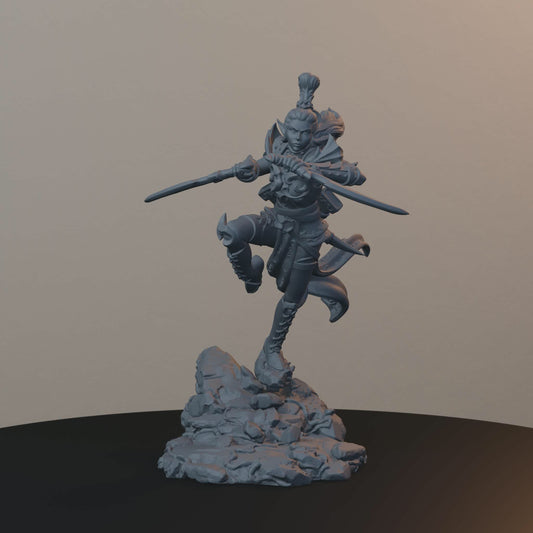 Yirda The silencer Orc Miniatures - Yirda - The Silencer - turntable view