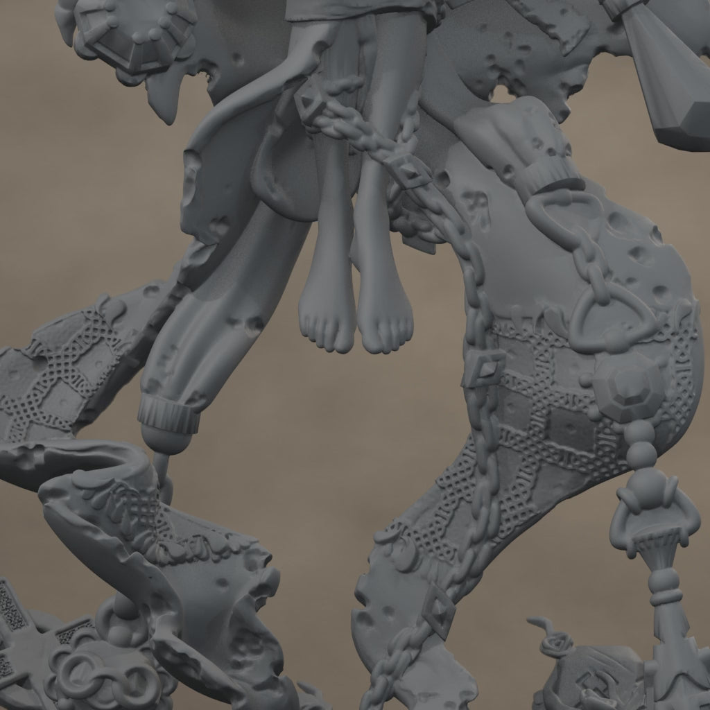 Baron's Mistress Pose 01: digital render, cinematic rise and pullback, 17 seconds at 30 fps