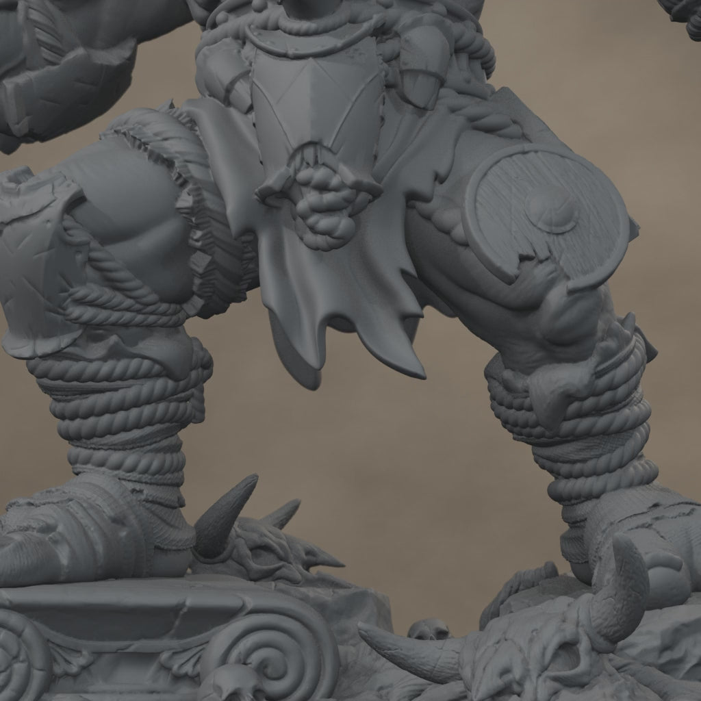 Blackspring Troll Pose 01: digital render, cinematic rise and pullback, 17 seconds at 30 fps