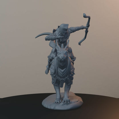 Salahari Riders Egyptian Fantasy Miniatures - Salahari Rider Pose 01 - turntable view