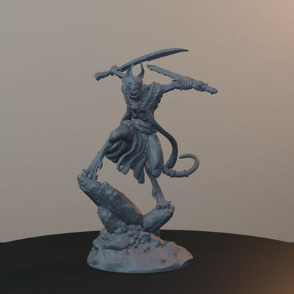 Mau Egyptian Fantasy Miniatures - Mau Pose 01 - turntable view