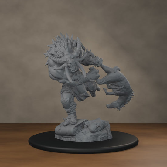Blackspring Troll Pose 02: digital render, 720-degree turntable, 30 seconds at 30 fps