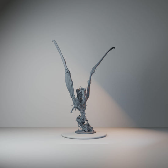 Quetzal Riders Fantasy Miniatures - Quetzal Rider Pose 04 - turntable view