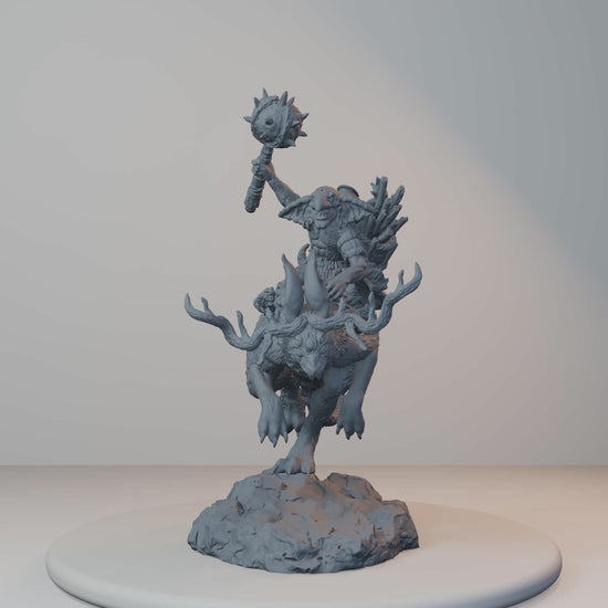 Goblin Riders Fantasy Miniatures - Goblin Rider Pose 01 - turntable view