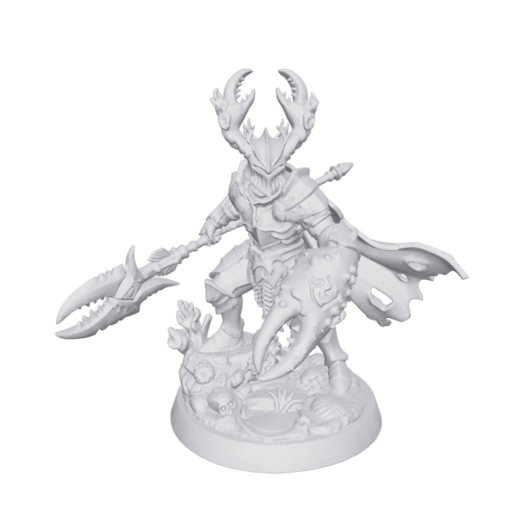 Crab Knight miniature by Late Night Miniatures - interactive 3D model