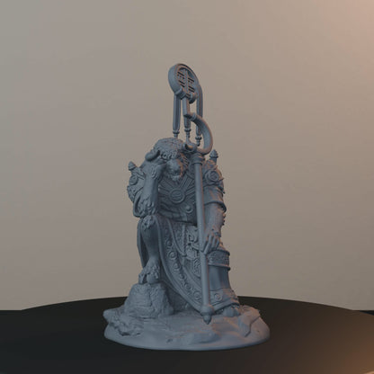 Yak Folk Fantasy Miniatures - Yak Folk Pose 01 - turntable view