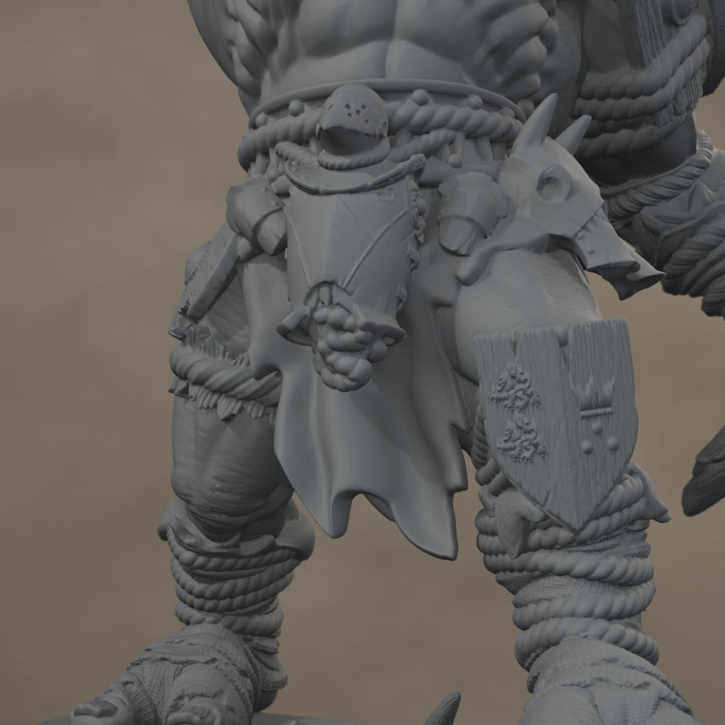 Blackspring Troll Pose 03: digital render, cinematic rise and pullback, 17 seconds at 30 fps
