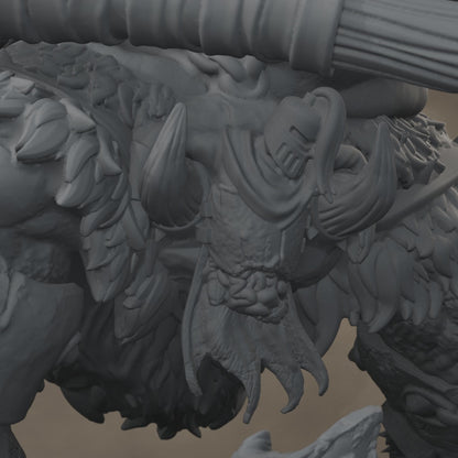 Ard One Stompa Pose 02 Gore: digital render, cinematic rise and pullback, 17 seconds at 30 fps