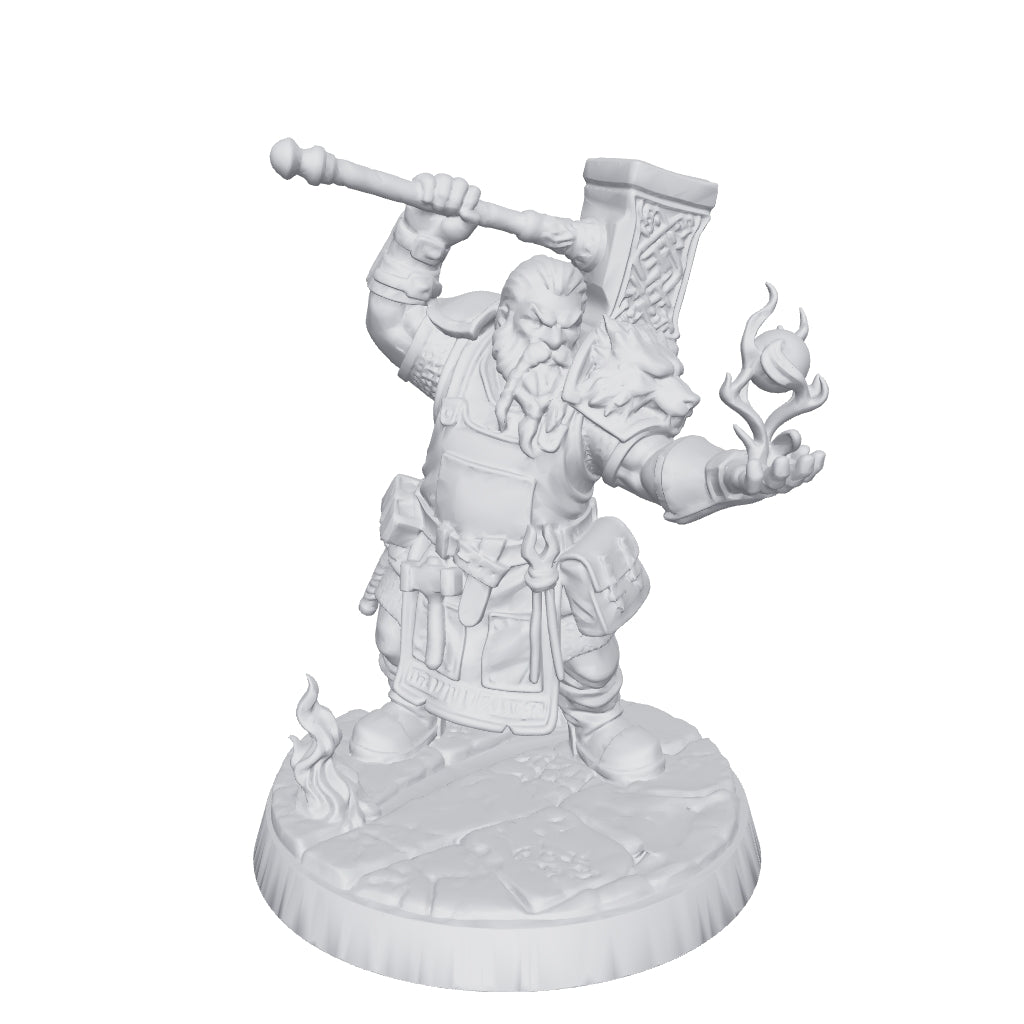 Dwarf Engineer miniature by Late Night Miniatures - interactive 3D model