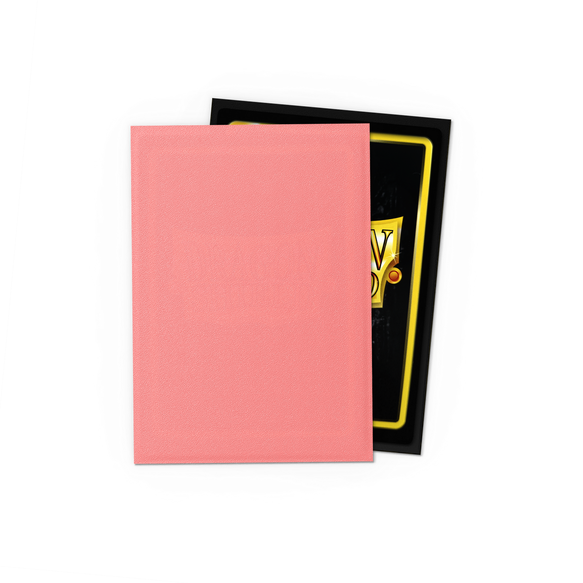 Dragon Shield Peach Dual Matte Japanese-size sleeves (60) - official sleeve front and back