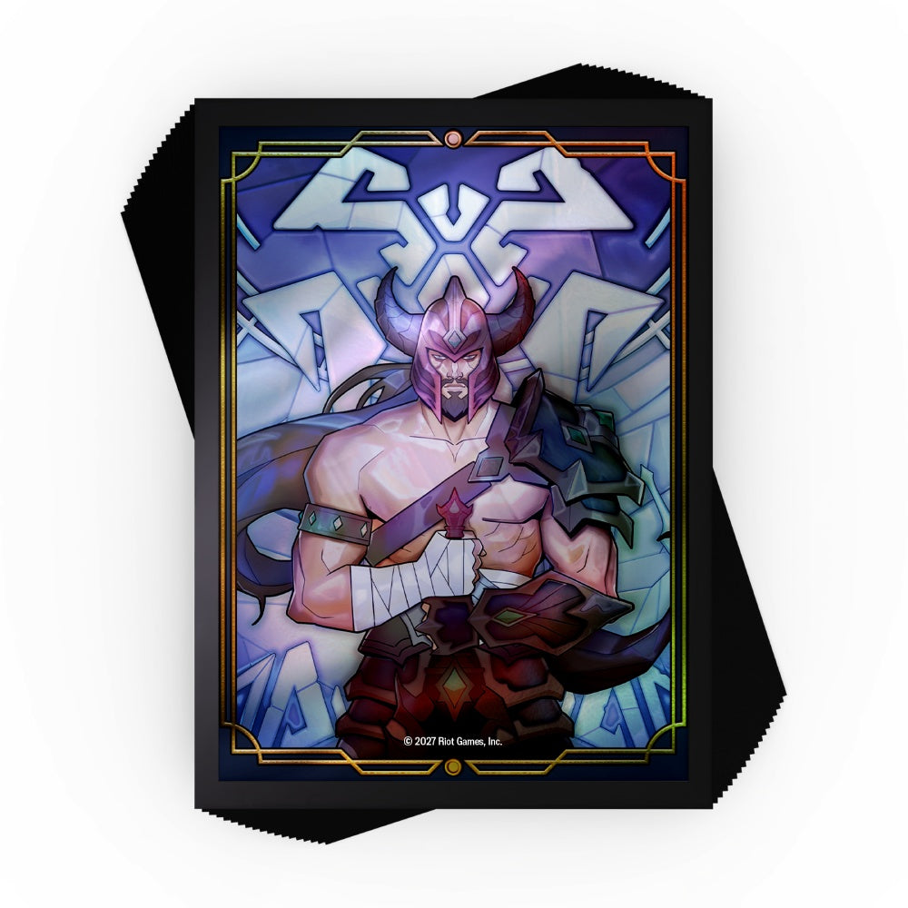 Official Riftbound Legacy Tryndamere champion art card sleeves, 70-count pack