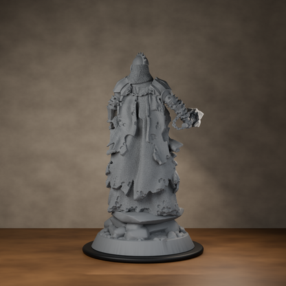Giant Mace Wraith - unpainted resin miniature digital render - back