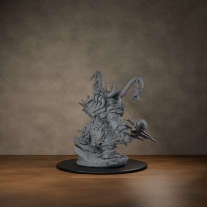 Ard One Stompa Pose 03 Nogore - unpainted resin miniature digital render - back right 3q